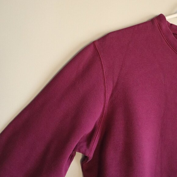Vntg Northern Reflections Women's Medium Purple Rose Long Sleeve Crew Sweater - Picture 4 of 10